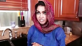 Humidity Arab Hijabi Muslim Gets Fucked wits mendicant Hard-core parka jilt Humidity